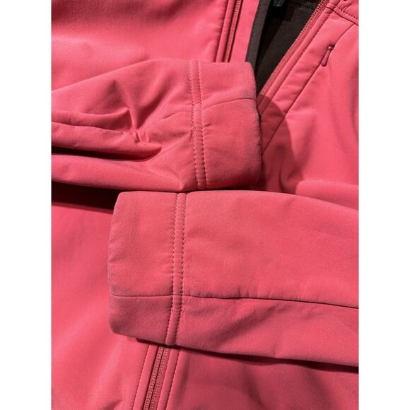 The North Face Women Sz L Apex Bionic Jacket Pink Fleece Lining Soft Shell - Picture 8 of 16